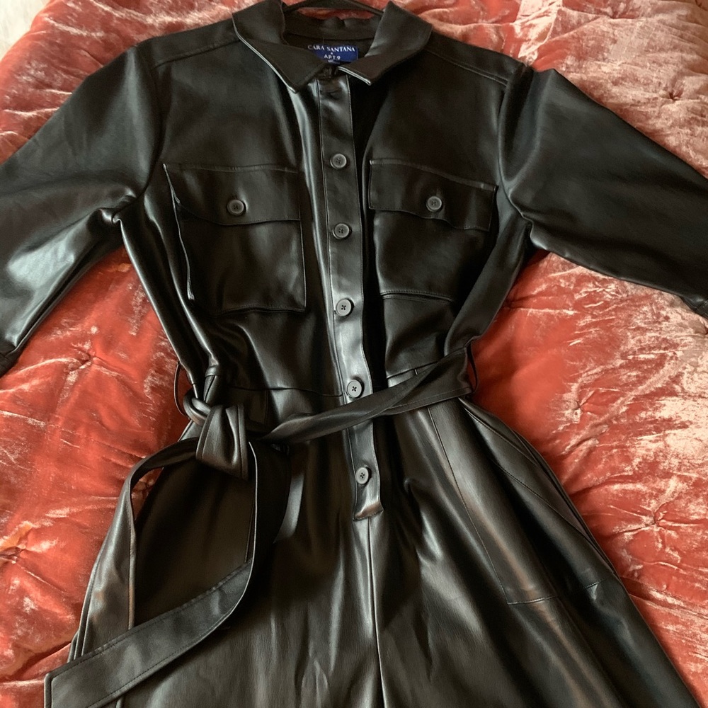 Apt. 9 leather jump suit